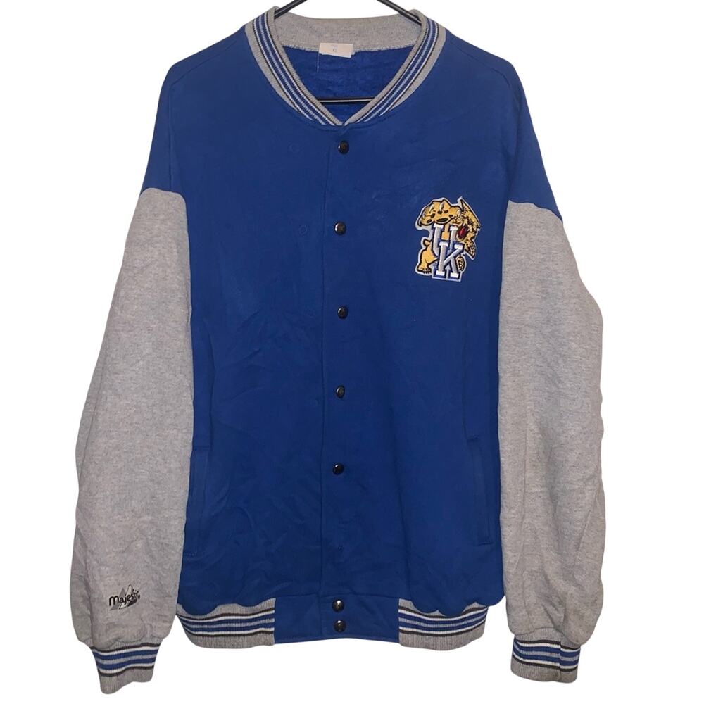 Vintage 90s University Kentucky Wildcats Majestic Varsity Jacket XL USA